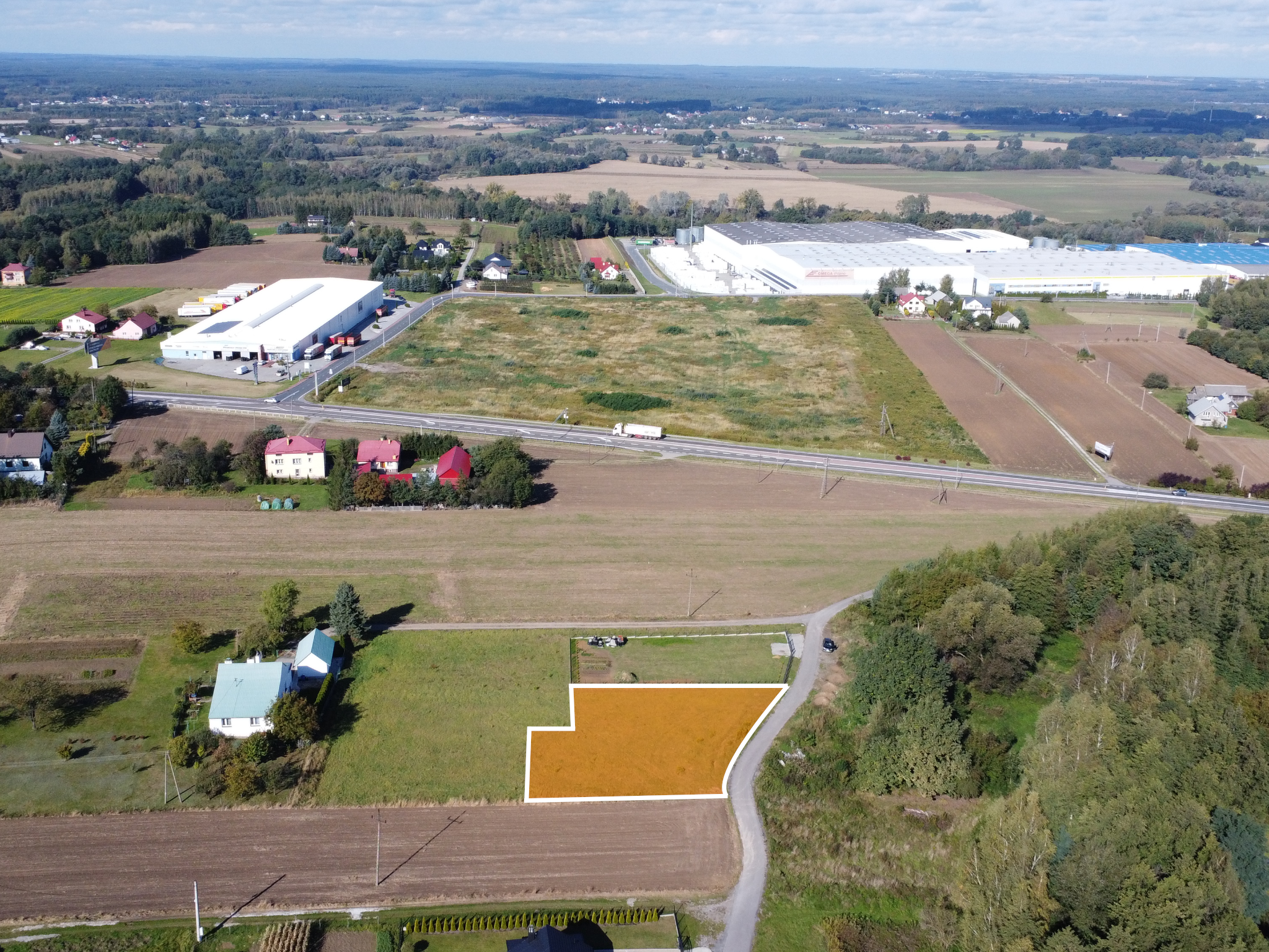 Działka z pozwoleniem na budowę – 1278m² | Podgrodzie (gm. Dębica)