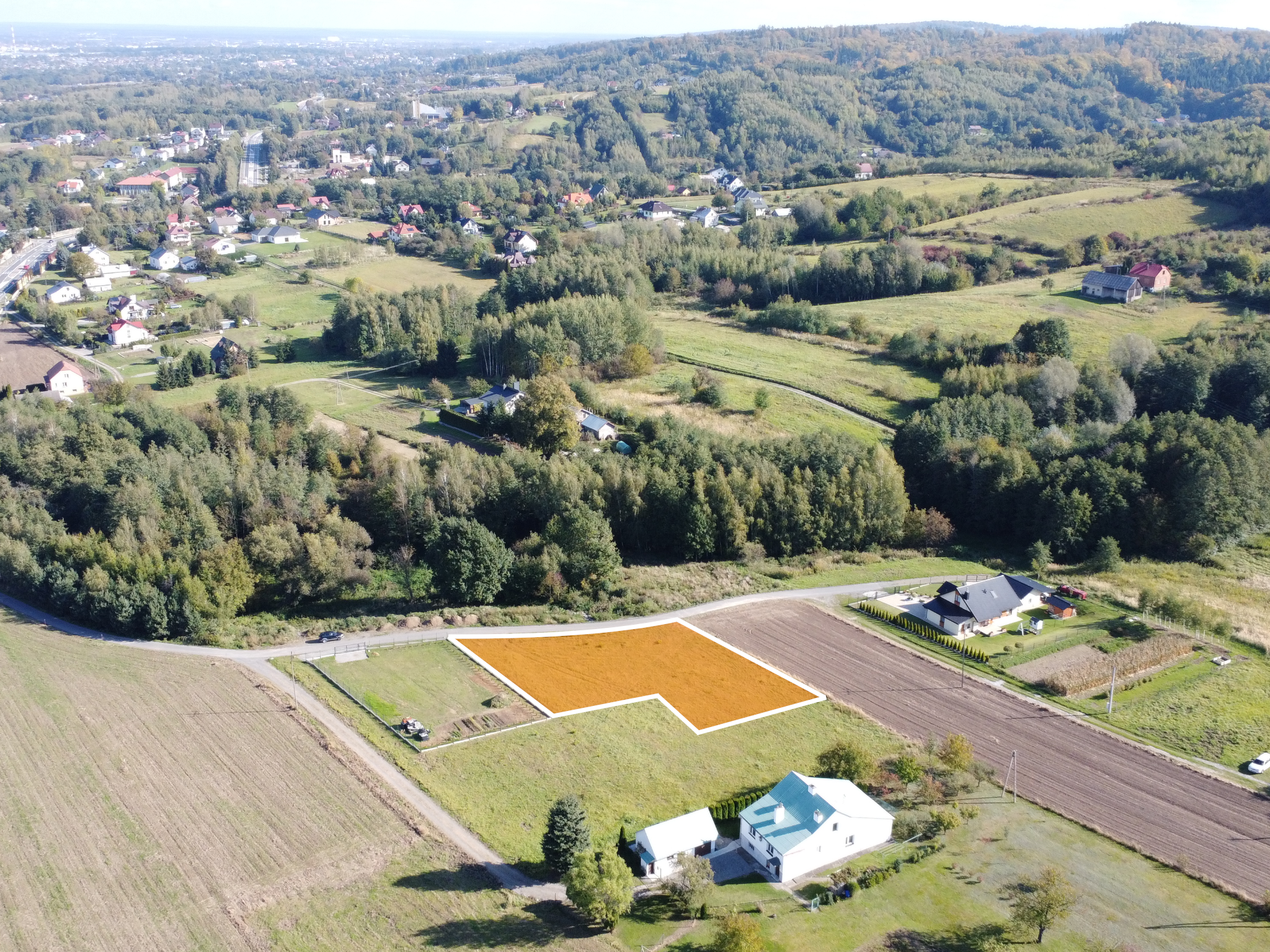 Działka z pozwoleniem na budowę – 1278m² | Podgrodzie (gm. Dębica)