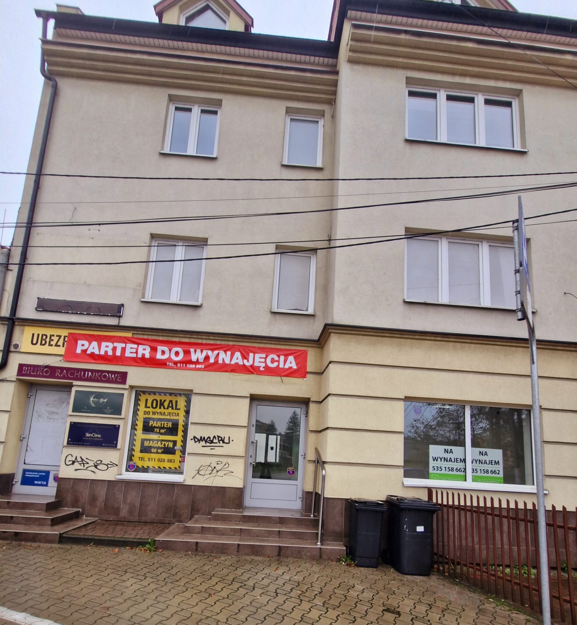 LOKAL DO WYNAJĘCIA, 75 m2 + 60 m2 MAGAZYN, IDEALNY POD BIURA, SKLEP, GABINETY, PRACOWNIE, DĘBICA , UL. ŻEROMSKIEGO