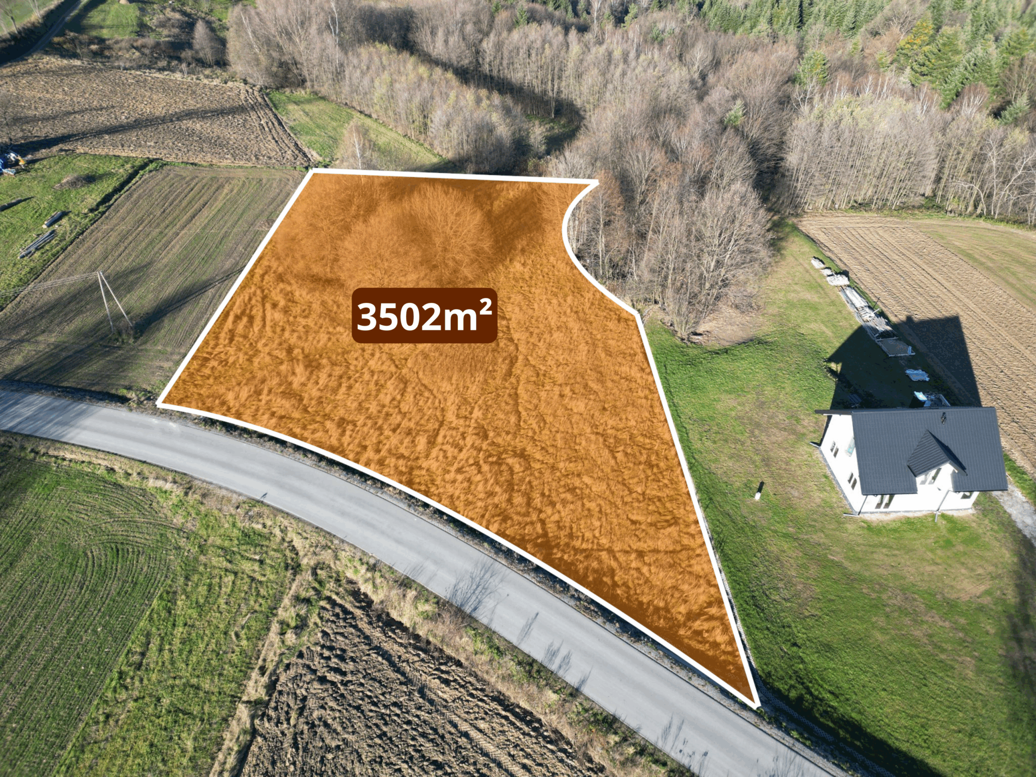 Działka budowlana 3502m², spokojna okolica | Mała (gm. Ropczyce)